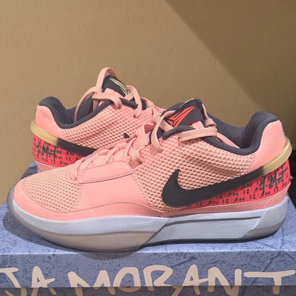 (Used three times) Nike Ja 1 Day One Soft Pink Basketball shoe - Picture 2 of 6